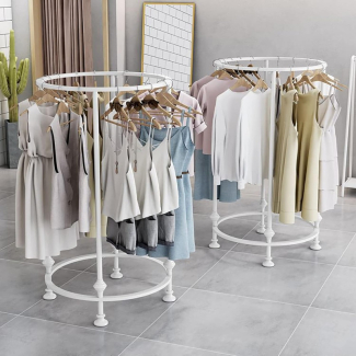 Round Rotatable Coat Hanger with Wheels, Heavy-Duty Galvanized Iron Price in Pakistan | LAPTAB