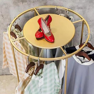 Round Rotatable Coat Hanger with Wheels, Heavy-Duty Galvanized Iron Price in Pakistan | LAPTAB