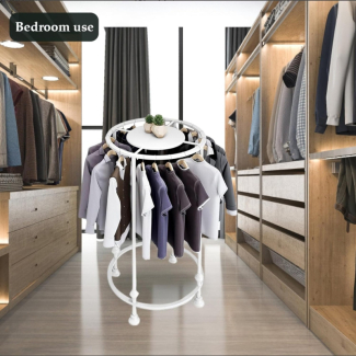 Round Rotatable Coat Hanger with Wheels, Heavy-Duty Galvanized Iron Price in Pakistan | LAPTAB