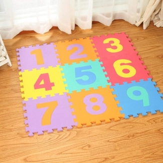 10PCS NUMBERS FOAM MAT