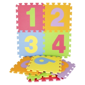 10PCS Non-Toxic Interlocking Foam Mats for Kids' Rooms, Educational Numbers Price in Pakistan | LAPTAB