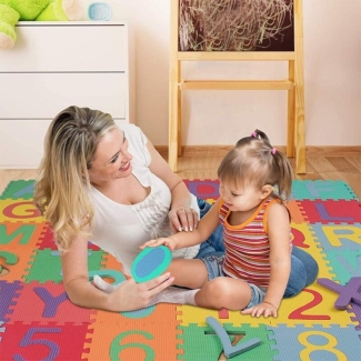 10PCS Non-Toxic Interlocking Foam Mats for Kids' Rooms, Educational Numbers Price in Pakistan | LAPTAB