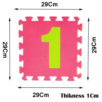 10PCS Non-Toxic Interlocking Foam Mats for Kids' Rooms, Educational Numbers Price in Pakistan | LAPTAB