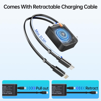 Foldable Travel Charger for Multiple Devices with Retractable Design Price in Pakistan | LAPTAB