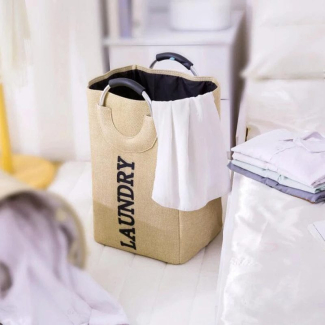 Portable Folding Laundry Basket with Steel Handle, Waterproof Oxford Cloth Price in Pakistan | LAPTAB
