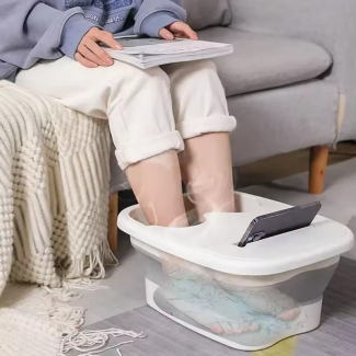 Foldable Footbath Massage Bucket - Portable, Durable, Heat-Resistant Soaking Spa Price in Pakistan | LAPTAB