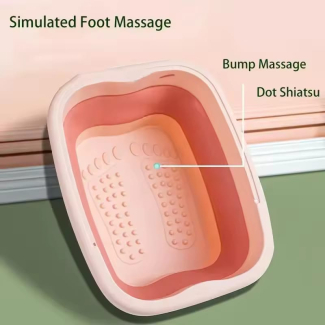 Foldable Footbath Massage Bucket - Portable, Durable, Heat-Resistant Soaking Spa Price in Pakistan | LAPTAB