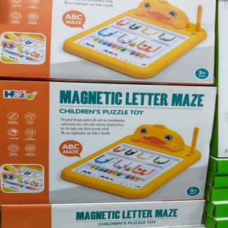 Magnetic Alphabetic Letter Maze Game for Kids - Safe and Fun Learning Toy Price in Pakistan | LAPTAB