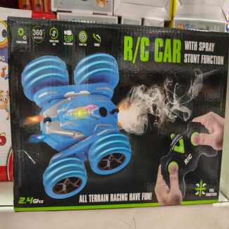 Remote Control Stunt Car with Smoke Effect and 360-Degree Rotation