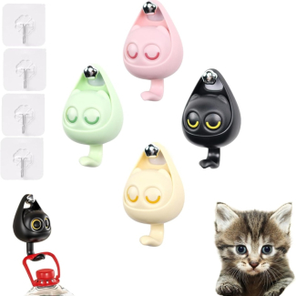 Cute Wink Cat Hooks - Durable, Easy Install, Holds Up to 5.5 lbs