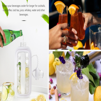 Ice Cube Bottle - 320ml Leak-Proof Hydration Solution for Outdoor Activities Price in Pakistan | LAPTAB
