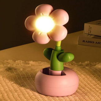 4 Colors Warm Yellow Cute Cartoon Flower Night Light for Kids' Rooms Price in Pakistan | LAPTAB
