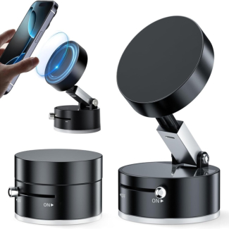 Vacuum Suction Magnetic Phone Holder - Universal Compatibility, Lightweight Design Price in Pakistan | LAPTAB