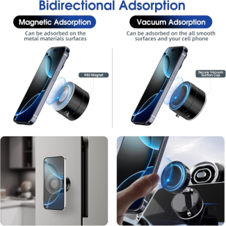 Vacuum Suction Magnetic Phone Holder - Universal Compatibility, Lightweight Design Price in Pakistan | LAPTAB