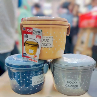 Double Layer Tiffin Lunch Box Food Carrier for Hot and Cold Meals