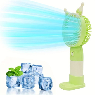Portable Rechargeable Small Handheld Fan with Night Light and USB Charging Price in Pakistan | LAPTAB