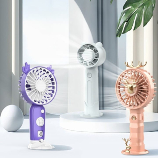 Deer Shape Rechargeable Foldable Hand Fan with 3 Speeds for Travel Price in Pakistan | LAPTAB