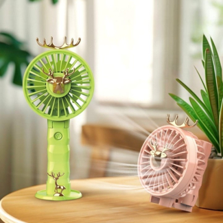 Deer Shape Rechargeable Foldable Hand Fan with 3 Speeds for Travel Price in Pakistan | LAPTAB