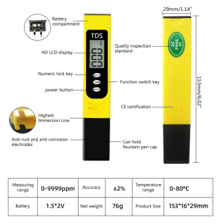 Portable Pen Digital TDS Meter for Water Quality Measurement Price in Pakistan | LAPTAB
