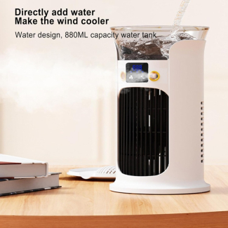 Spray Air Cooler with 3 Fan Speeds, 880ML Tank, and USB Type-C Charging Price in Pakistan | LAPTAB