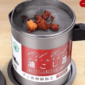 1.4L Stainless Steel Oil Filter Pot with Strainer for Cooking Oil Storage Price in Pakistan | LAPTAB