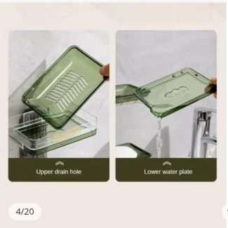 Creative Double Layers Soap Box with Fast Draining Design and Storage Price in Pakistan | LAPTAB