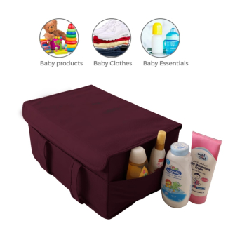 Baby Diapers and Accessories Box with Cap - Durable and Eco-Friendly Caddy Price in Pakistan | LAPTAB
