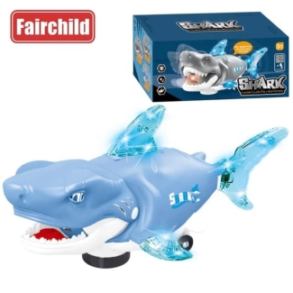 Battery Operated Shark Toy with Light and Sounds - Remote Control, 11cm