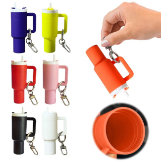 Mini Stanley Style Tumbler Keychain with Storage - Multiple Colors Available Price in Pakistan | LAPTAB