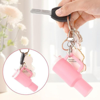 Mini Stanley Style Tumbler Keychain with Storage - Multiple Colors Available Price in Pakistan | LAPTAB