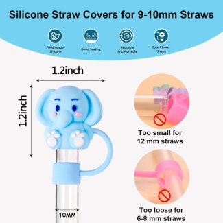 2 PCS Silicone Straw Cover Caps for Stanley Cup - Eco-Friendly & Dishwasher-Safe Price in Pakistan | LAPTAB