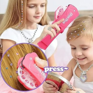 Diamond Gem Hair Stapler for Kids - Safe, Portable Craft Tool Price in Pakistan | LAPTAB
