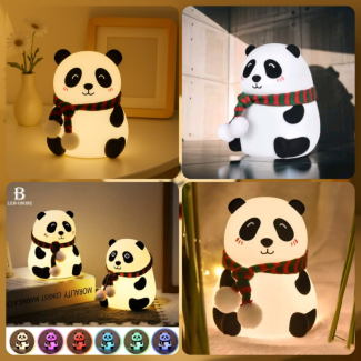 Cute Panda Silicon Night Light Lamp