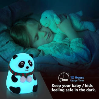 Cute Panda Silicone Night Light Lamp with 7-Color Changing Feature Price in Pakistan | LAPTAB