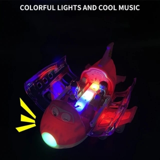BATTERY OPERATED AIRPLANE  LIGHT SOUNDS.