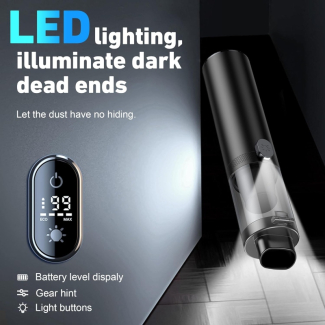 4-in-1 Cordless Car Vacuum Cleaner with Super Suction and LED Light Price in Pakistan | LAPTAB