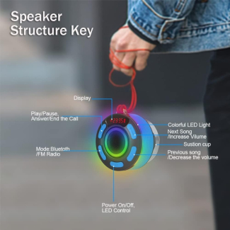 Magnetic Portable Bluetooth Speaker with 360? HiFi Stereo and RGB Light Price in Pakistan | LAPTAB