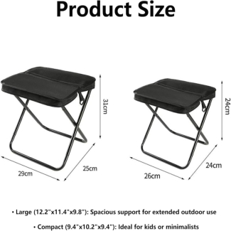 Mini Folding Outdoor Portable Chair with Storage Pockets and Waterproof Fabric Price in Pakistan | LAPTAB