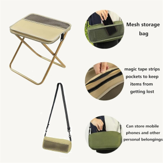Mini Folding Outdoor Portable Chair with Storage Pockets and Waterproof Fabric Price in Pakistan | LAPTAB