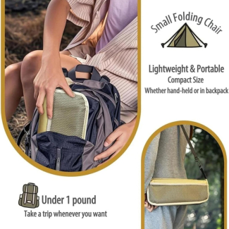 Mini Folding Outdoor Portable Chair with Storage Pockets and Waterproof Fabric Price in Pakistan | LAPTAB