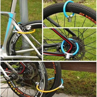 Bicycle Lock Bike Chain Security with 12mm Steel Cable and One-Press Lock Price in Pakistan | LAPTAB