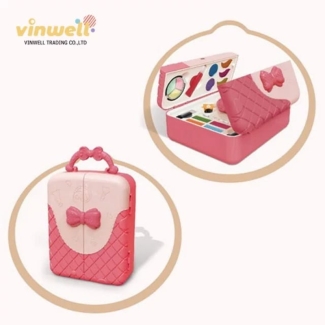 Kids Cosmetic Briefcase Set with Nails Accessories - Durable ABS Plastic Price in Pakistan | LAPTAB