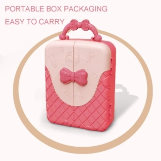 Kids Cosmetic Briefcase Set with Nails Accessories - Durable ABS Plastic Price in Pakistan | LAPTAB