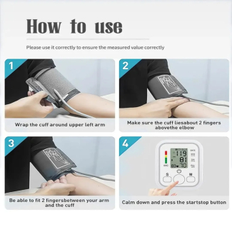 Digital Blood Pressure Monitor - Fully Automatic Upper Arm with LCD Display Price in Pakistan | LAPTAB