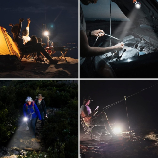 Rechargeable 7-in-1 Keychain Light with 500 Lumens and Magnetic Base Price in Pakistan | LAPTAB