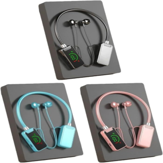 LED Smart Digital Display Hanging BT V5.4 earbuds