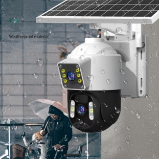 wifi dual lense CCTV outdoor camera