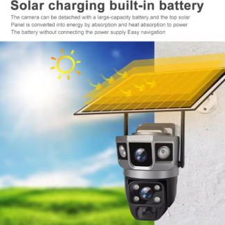 V380 Pro WiFi Camera 4MP Outdoor Indoor Solar PTZ Camera  Price in Pakistan | LAPTAB