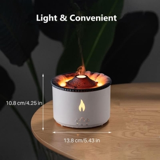 Valcano Mini Volcano Flame Diffuser - 130ml USB Aromatherapy Humidifier Price in Pakistan | LAPTAB