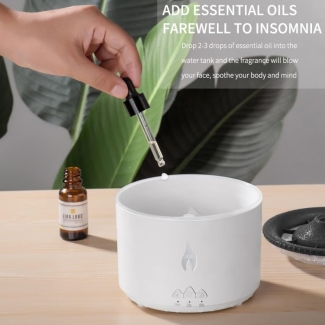 Valcano Mini Volcano Flame Diffuser - 130ml USB Aromatherapy Humidifier Price in Pakistan | LAPTAB